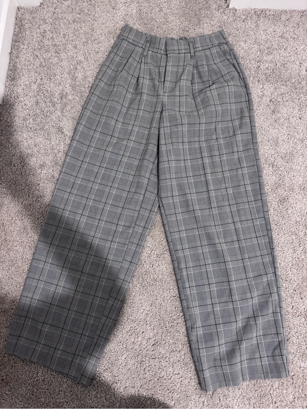 a new day Men's Gray Plaid Dress Pants